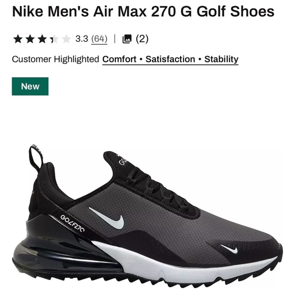 Nike Air Max 270 G golf shoes size US11
